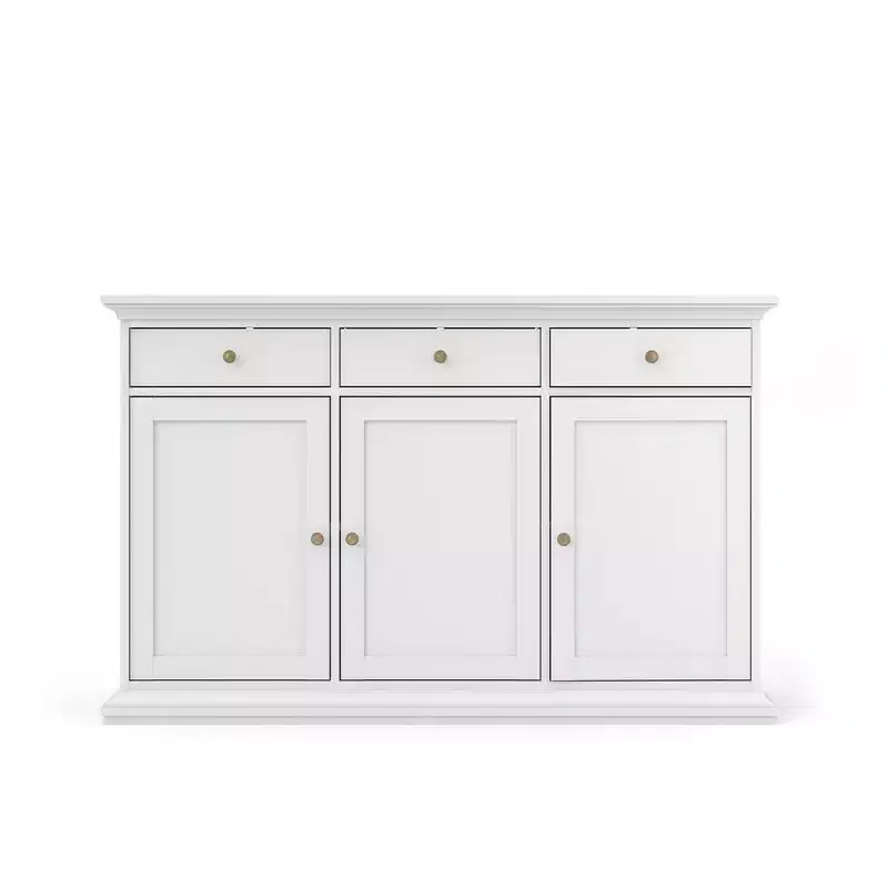 Tvilum, Buffet 3 portes et 3 tiroirs, Blanc