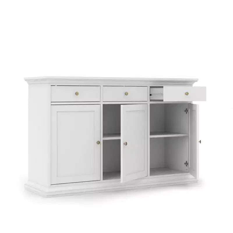 Tvilum, Buffet 3 portes et 3 tiroirs, Blanc
