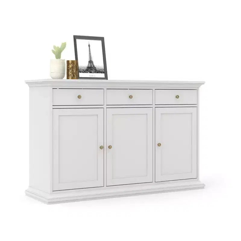 Tvilum, Buffet 3 portes et 3 tiroirs, Blanc