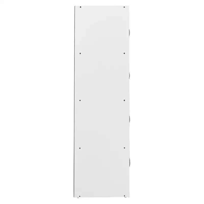 Hodedah HID44 Meuble de rangement multifonctionnel fermé à 8 portes pour la maison et le bureau, finition bois de hêtre