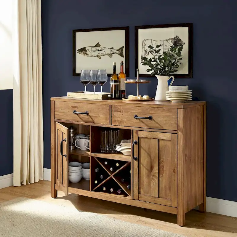 Buffet Crosley Roots en finition naturelle - 52 L x 18 P x 36 H