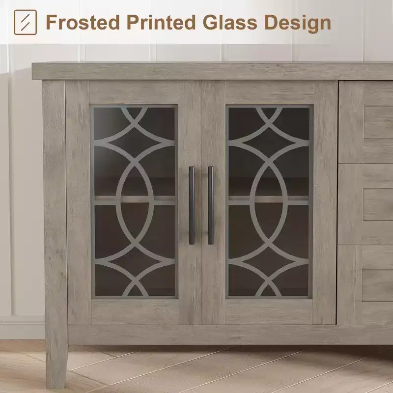 Meuble TV avec tiroirs de rangement, Meuble TV, Table console TV pour salon/chambre à coucher, Armoire de rangement