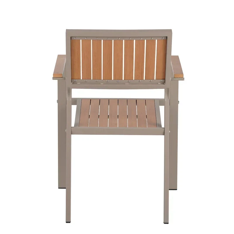 Ensemble de salle à manger d'extérieur extensible 7 pièces avec table extensible et 6 fauteuils
