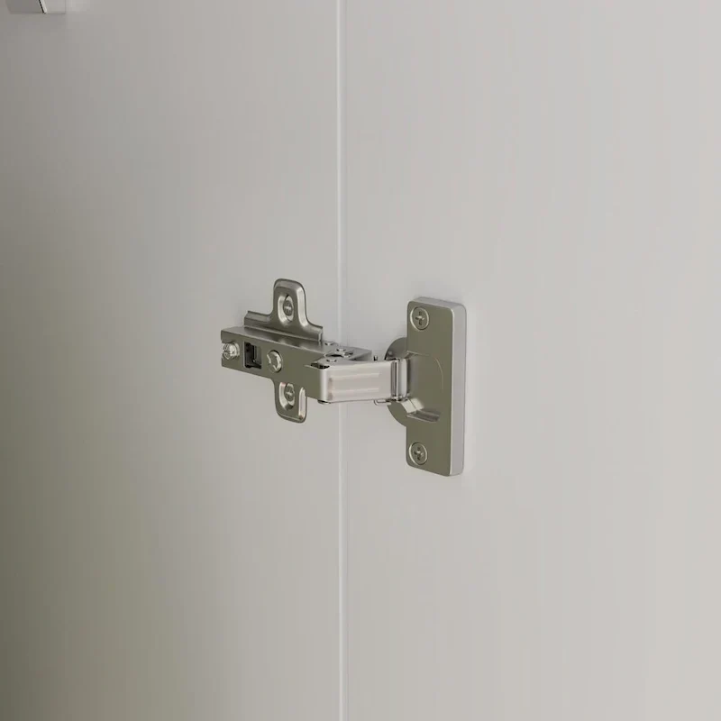 Armoire de chambre autonome à 2 portes avec tringle à vêtements