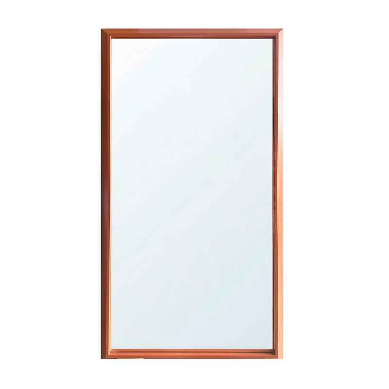 Specchiera rettangolare con cornice sintesi ciliegio 127x65 cm. SP49