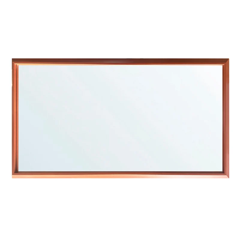 Specchiera rettangolare con cornice sintesi ciliegio 127x65 cm. SP49