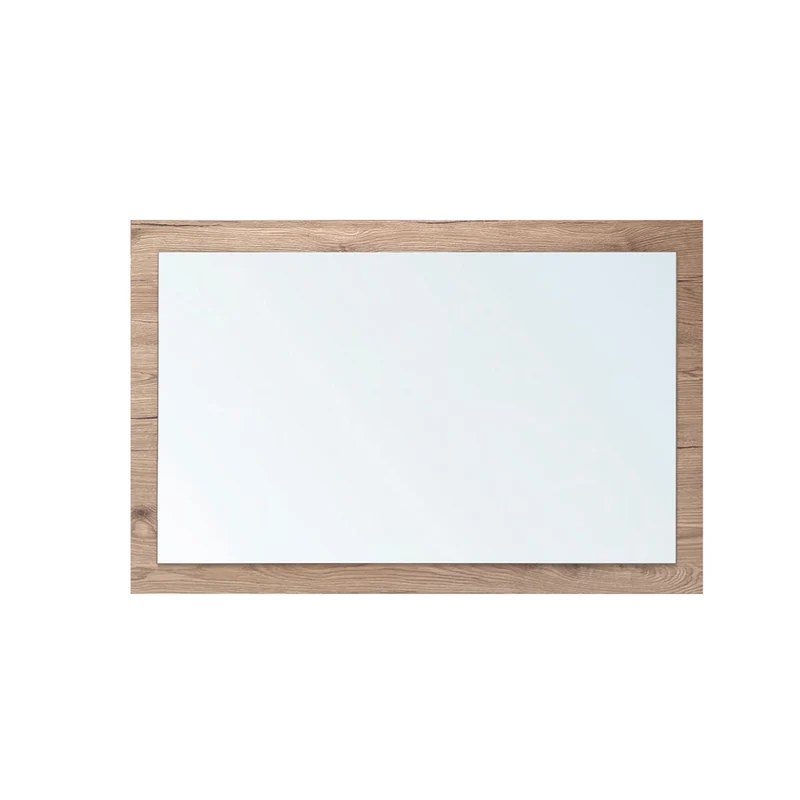 Specchiera rettangolare con cornice rovere 105x60 cm. 0663
