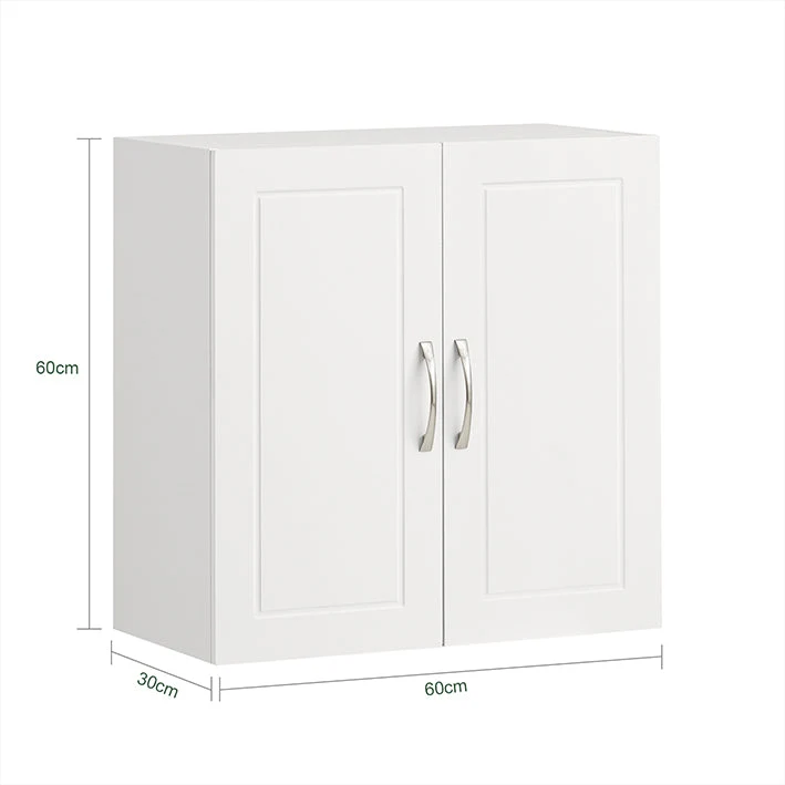 SoBuy | Wandschrank Bad | Hängeschrank | Badschrank Weiß | FRG231-W