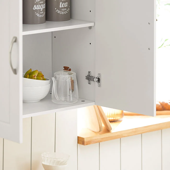 SoBuy | Wandschrank Bad | Hängeschrank | Badschrank Weiß | FRG231-W