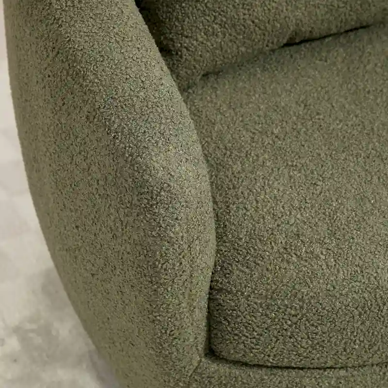 Fauteuil club pivotant rembourré avec rangement, chaise d'appoint moderne pour salon, chambre, bureau ou coin lecture