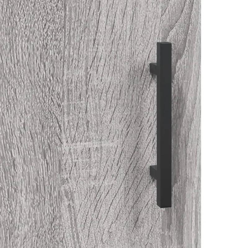Buffet bahut commode armoire meuble de rangement organisateur cuisine salle de séjour salon haut sonoma 69,5 x 34 x 180 cm bois d'ingénierie gris 02_0035581