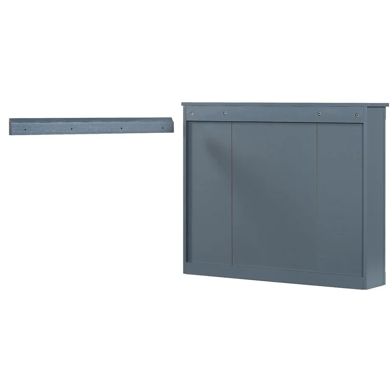 Meuble-lavabo de salle de bain moderne de 91 cm avec lavabo et armoire de toilette, 2 portes et 2 tiroirs
