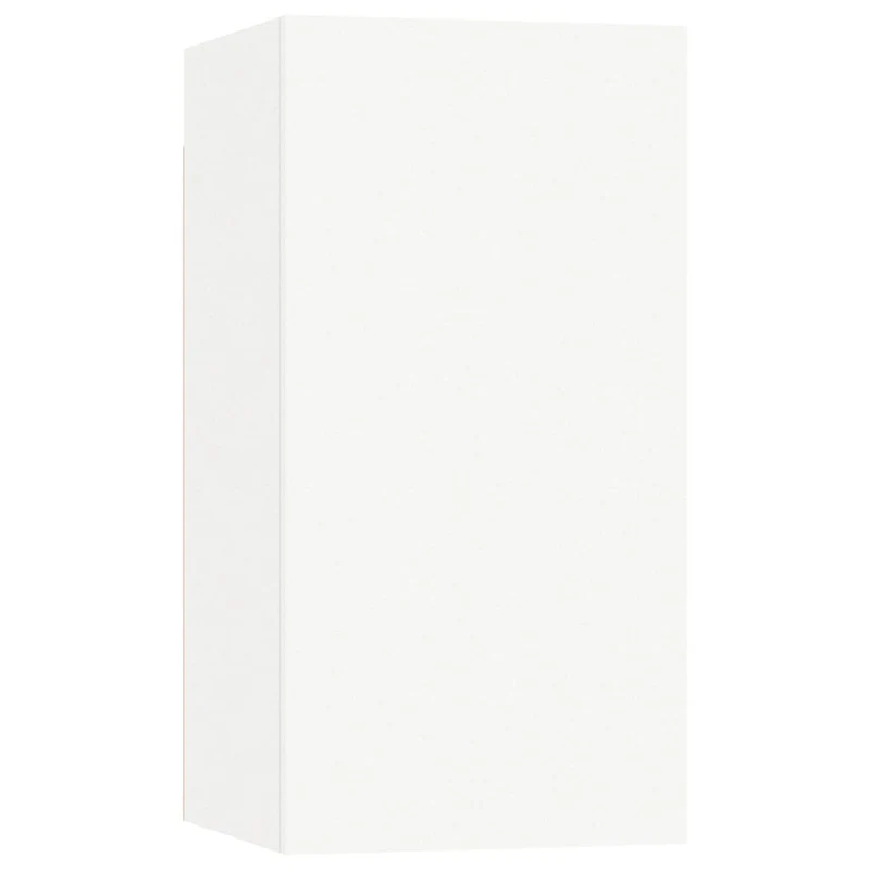 Ensemble de meubles armoire buffet TV télévision salon chambre séjour 4 pièces bois d'ingénierie blanc 02_0024651
