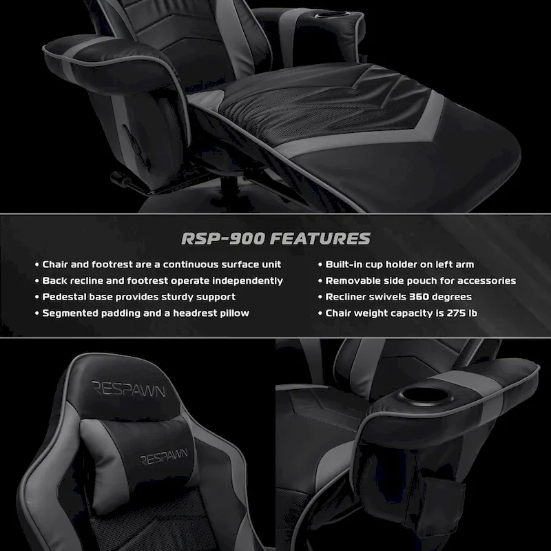 Fauteuil inclinable de jeu - Chaise de jeu inclinable avec repose-pieds