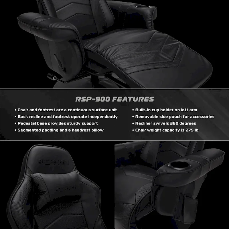 Fauteuil inclinable de jeu - Chaise de jeu inclinable avec repose-pieds