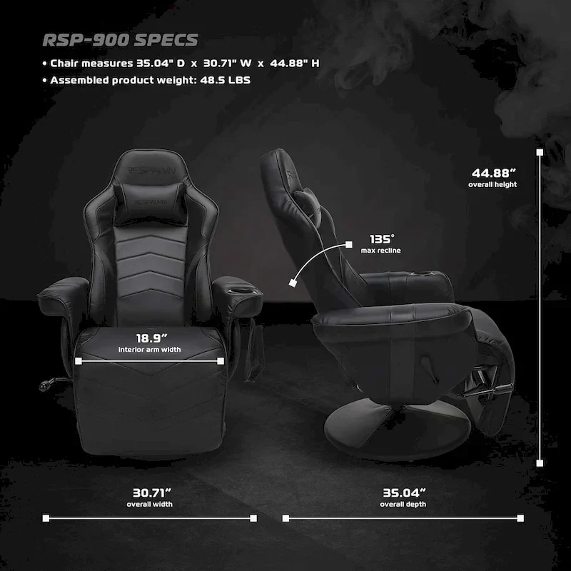 Fauteuil inclinable de jeu - Chaise de jeu inclinable avec repose-pieds