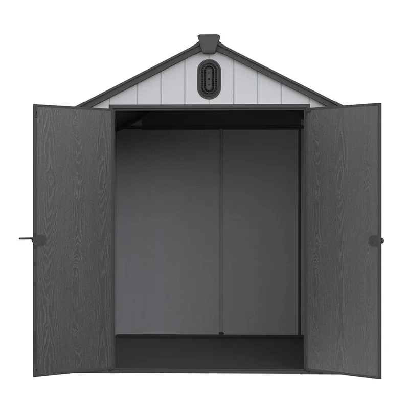 Abri de jardin en résine toutes saisons avec plancher, 1,8 m x 1,2 m/1,8 m x 2,4 m/2,4 m x 1,8 m/2,4 m x 3 m, Spire Tool Shed