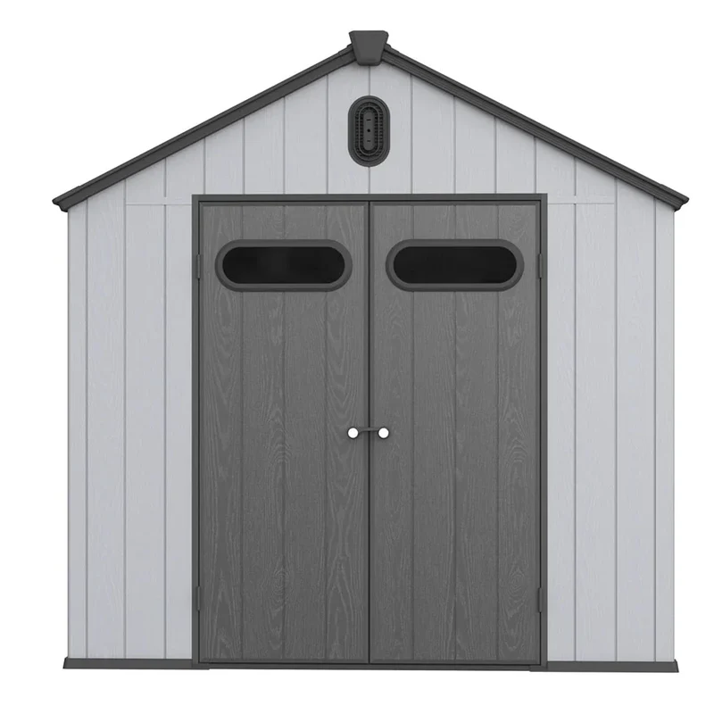 Abri de jardin en résine toutes saisons avec plancher, 1,8 m x 1,2 m/1,8 m x 2,4 m/2,4 m x 1,8 m/2,4 m x 3 m, Spire Tool Shed