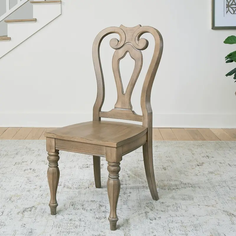 Chaise d'appoint à dossier droit Splat de Magnolia Manor (lot de 2)