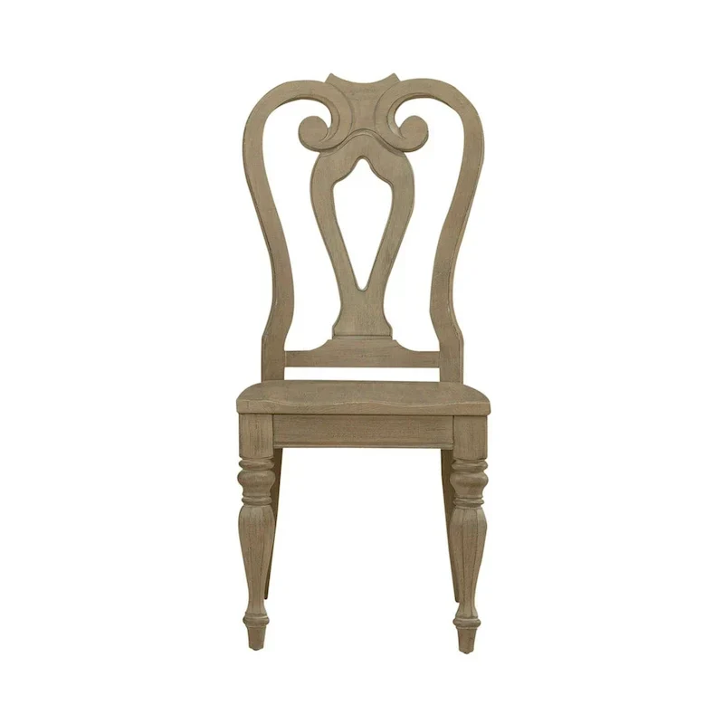 Chaise d'appoint à dossier droit Splat de Magnolia Manor (lot de 2)