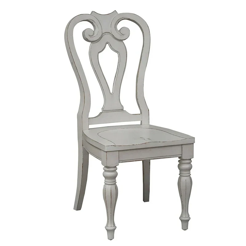 Chaise d'appoint à dossier droit Splat de Magnolia Manor (lot de 2)