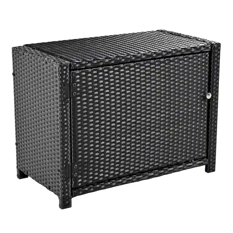 Canapé d'angle d'extérieur en rotin pour spa, forme quadrilatérale