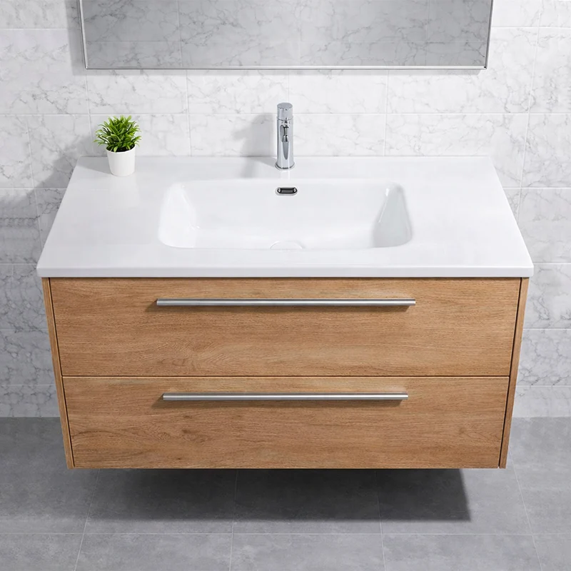 Lavabo in ceramica bianco lucido 101 cm Bulnes100