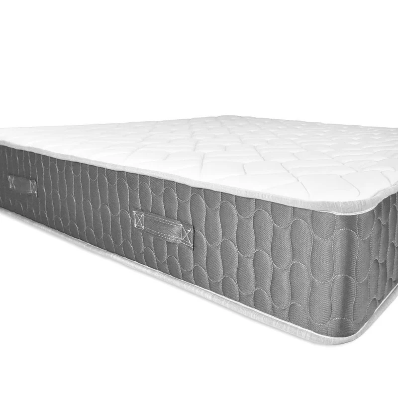 Materasso matrimoniale 160x190x25H in schiuma poliuretanica e memory grigio Palladio