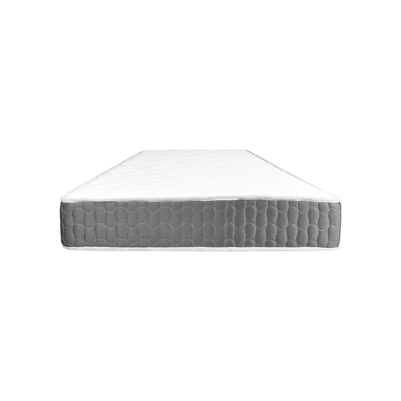 Materasso una piazza e mezza 120x190x25H in schiuma poliuretanica e memory grigio Palladio