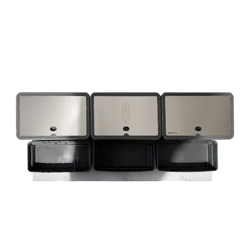 Pattumiera sottolavello 3 contenitori e 3 vaschette ABS filtro anti odore 110.5x48x24.5H DOIMO