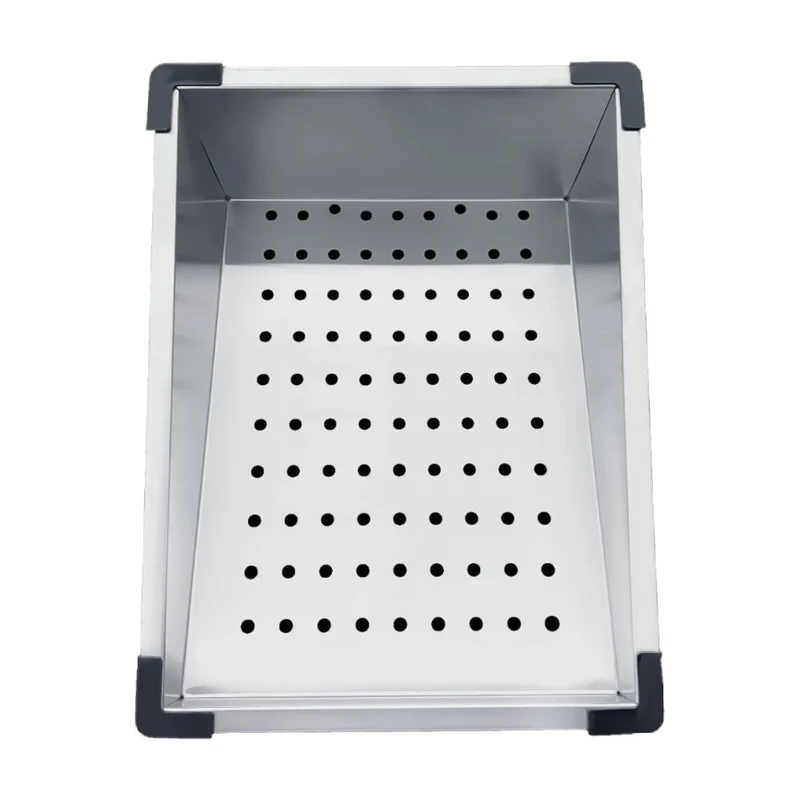 Lavello cucina da incasso una vasca 74x45x20H inox spazzolato SA3541 con accessori