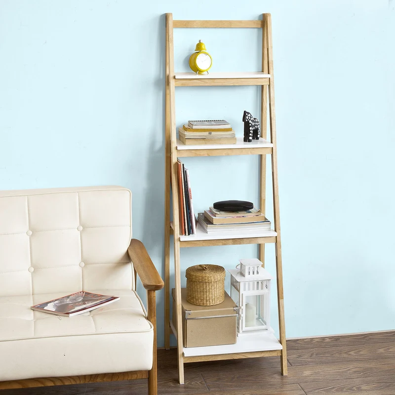 SoBuy | Leiterregal klappbar | Treppenregal | Blumentreppe | FRG162-N