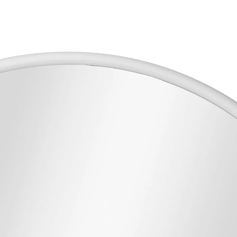Miroir mural ovale 40 x 80 cm blanc mat 03_0007954