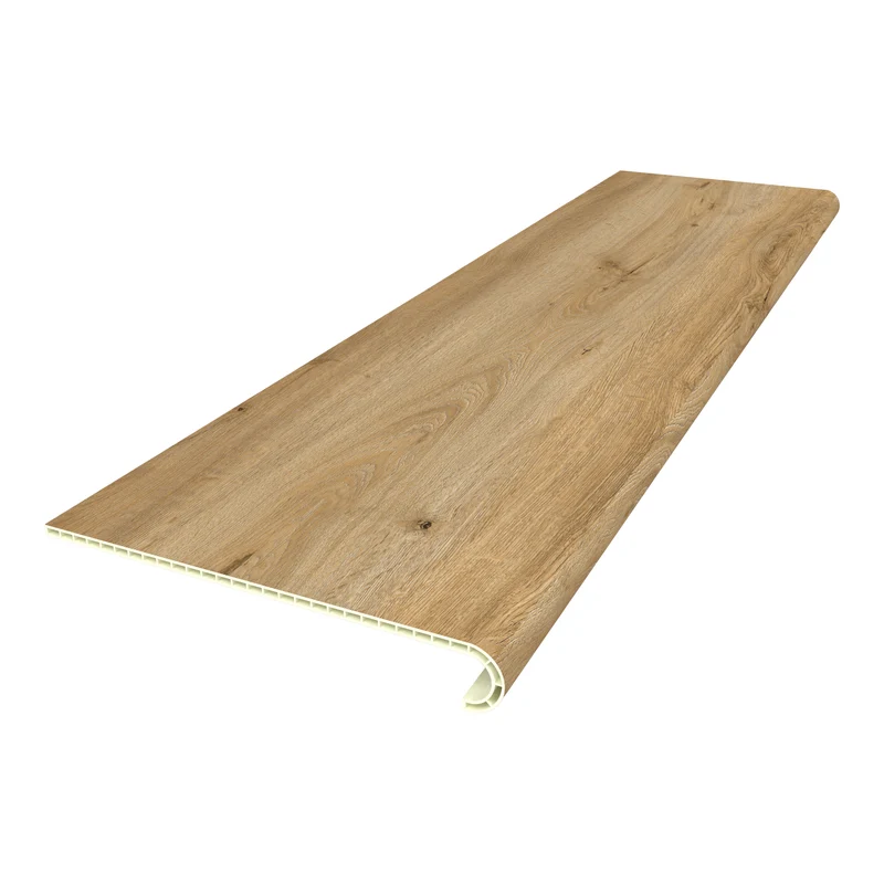 Lot de 6 revêtements d'escalier 120 x 32 cm effet chêne 03_0009913