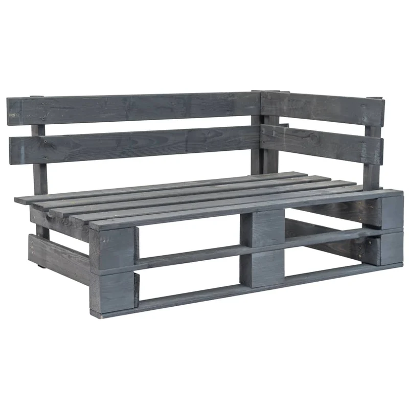 Canapé palette 2 places avec coussins pin imprégné de gris 02_0013257