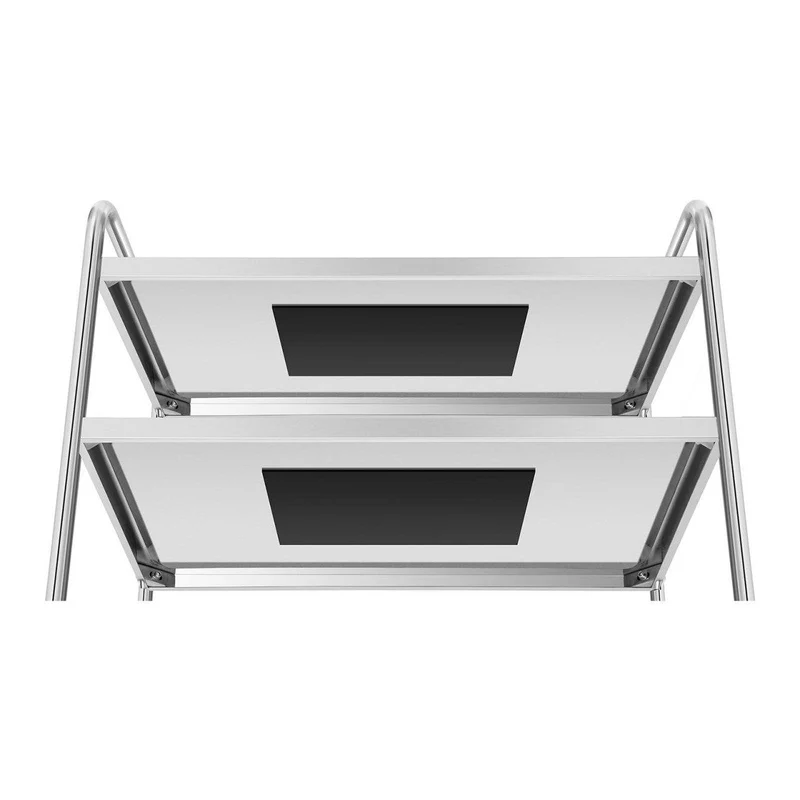 Chariot de service en inox - 3 plateaux - 150 kg 14_0000952