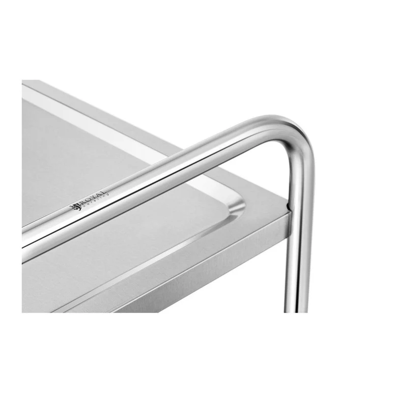 Chariot de service en inox - 3 plateaux - 150 kg 14_0000952