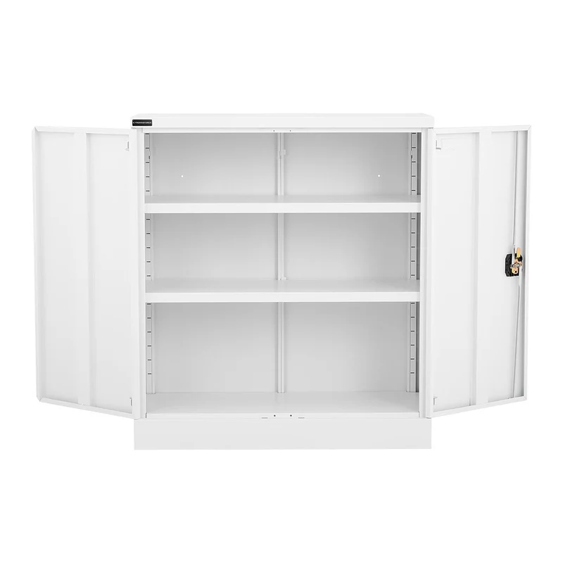 Armoire bureau verrouillable 40 x 91,5 x 102 cm acier blanc 14_0006029