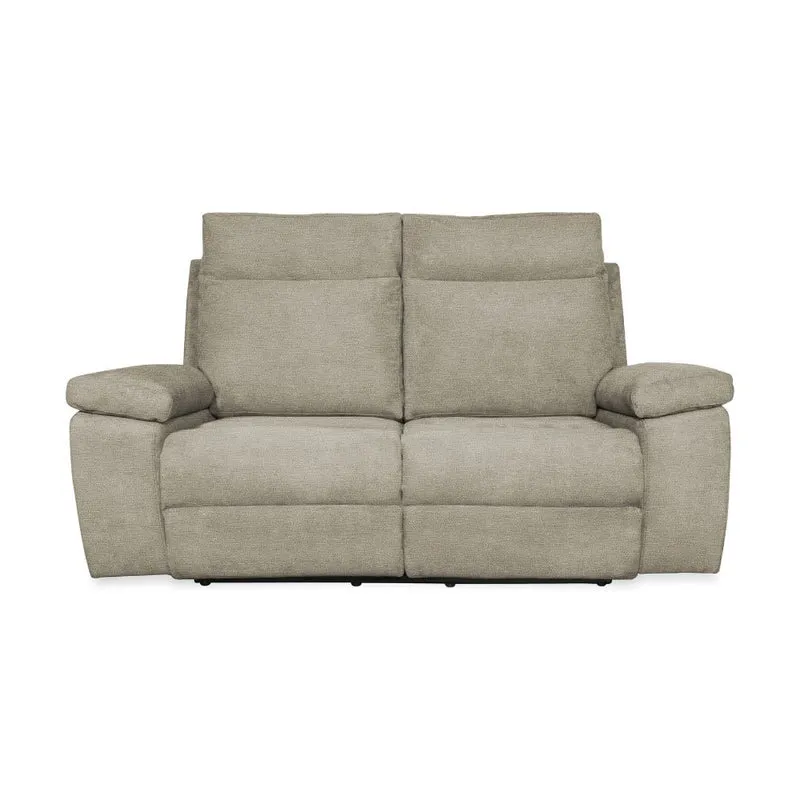 Divano 2 posti 2 recliner manuali colore cappuccino Milano