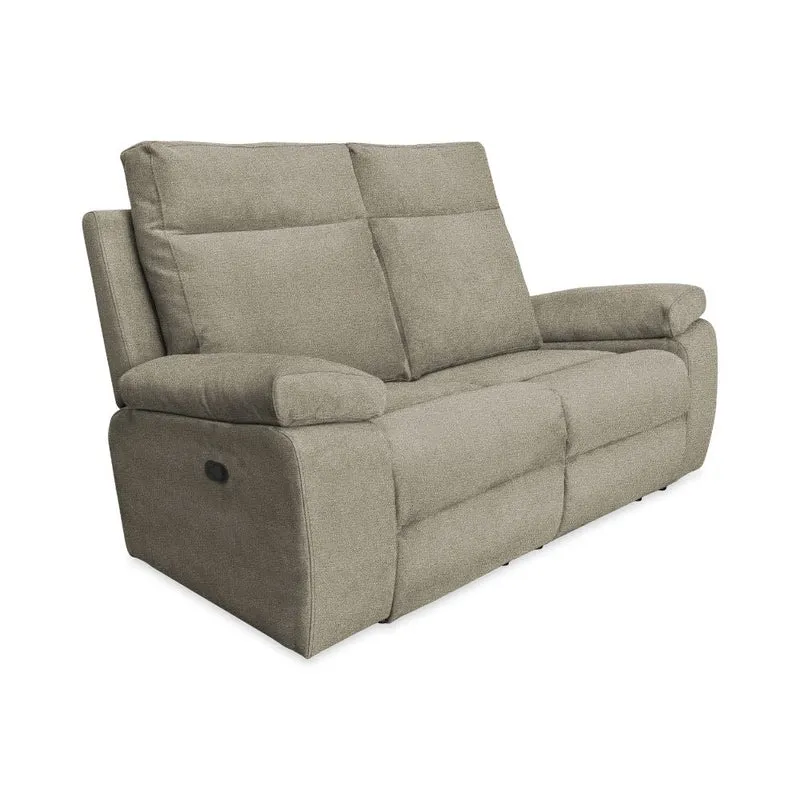 Divano 2 posti 2 recliner manuali colore cappuccino Milano