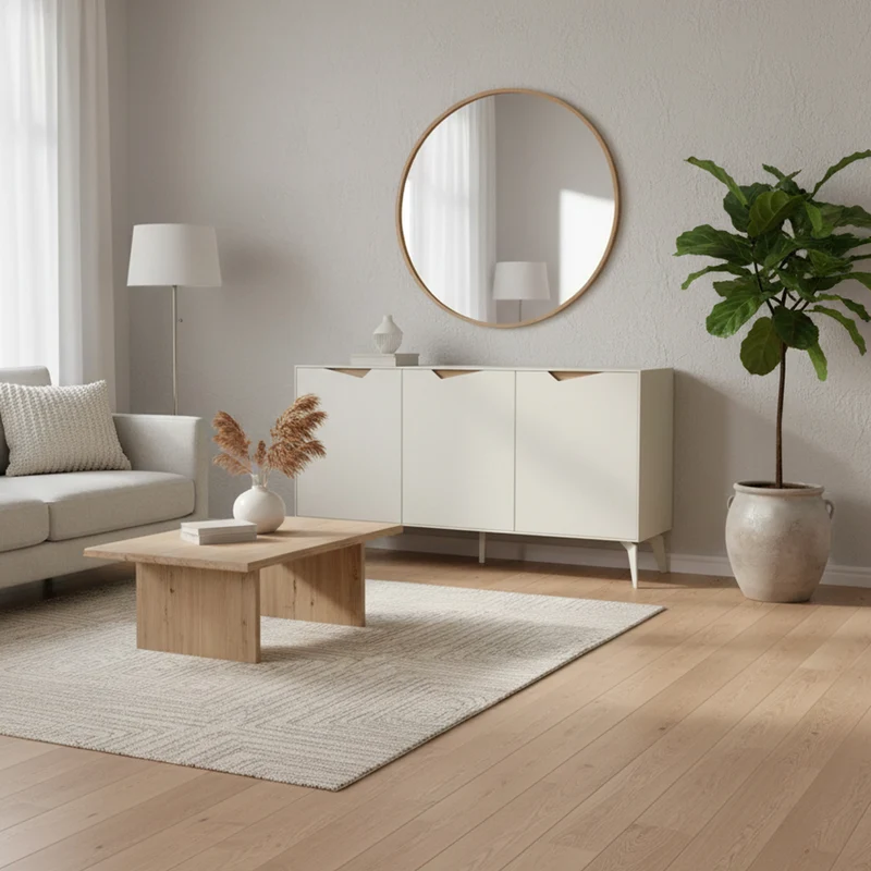 Madia 3 ante cashmere con dettagli rovere deep oud Jaden