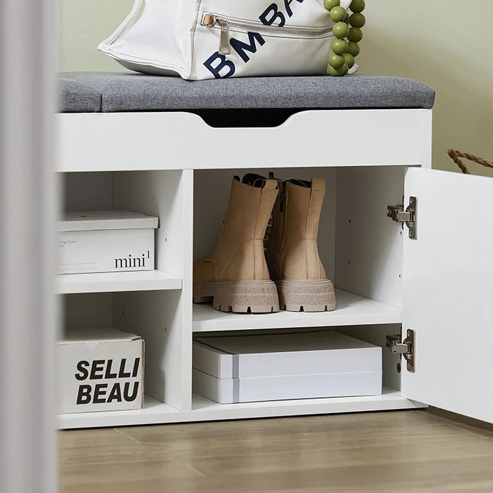 SoBuy | Garderobenbank | Bettbank | Schuhbank Weiß | FSR96-W