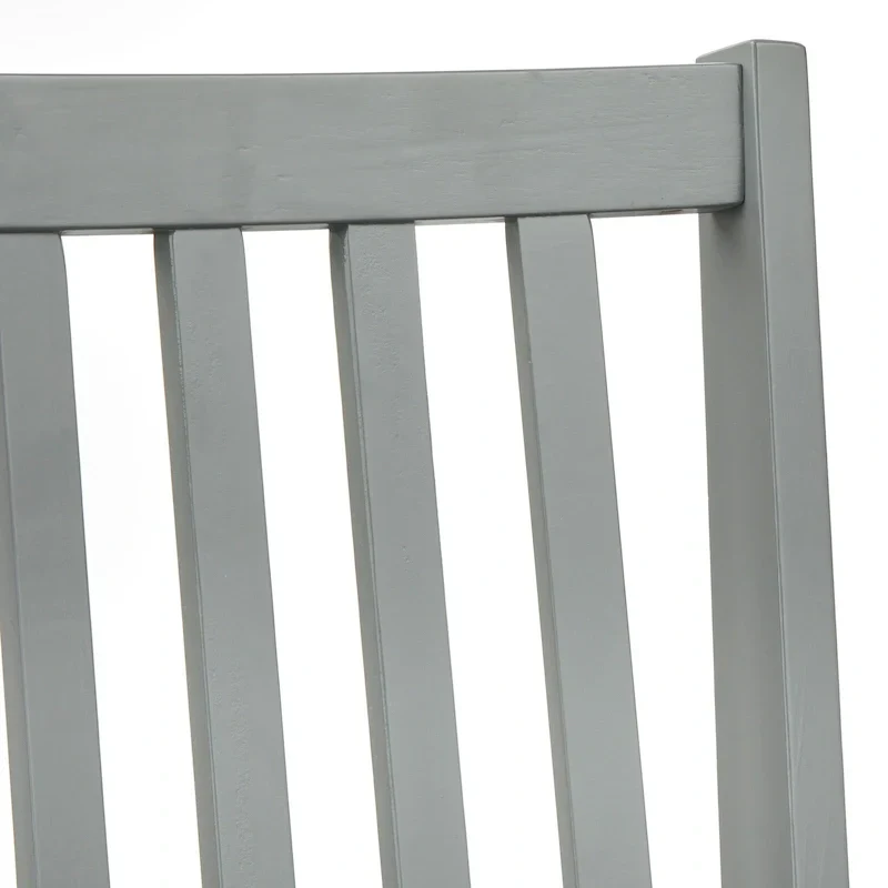 Lot de 4 chaises de salle à manger à barreaux en bois massif, cadre robuste, design classique, montage facile