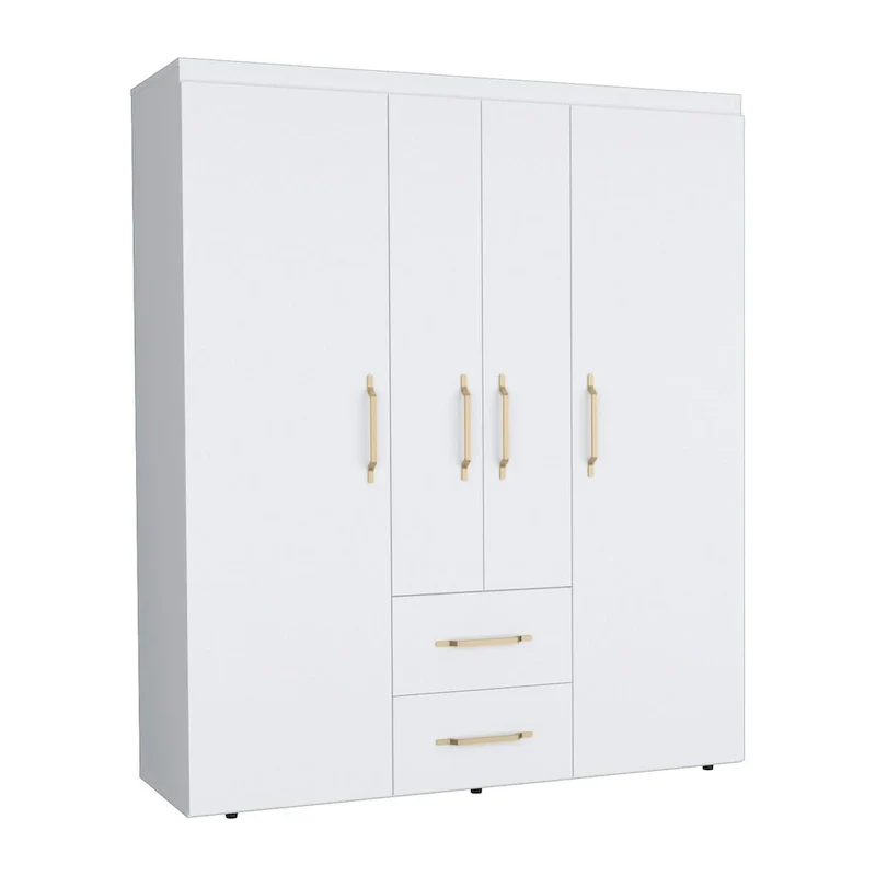 Armoire Bariloche avec tringles, étagères et 2 tiroirs