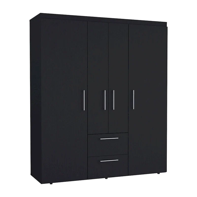 Armoire Bariloche avec tringles, étagères et 2 tiroirs