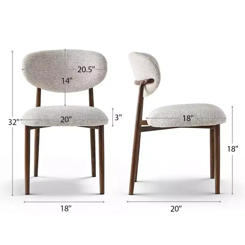 Lot de 4 chaises de salle à manger modernes rembourrées avec dossier incurvé, chaises d'appoint sans accoudoirs à cadre en fer pour salle à manger, cuisine-Panipeachy