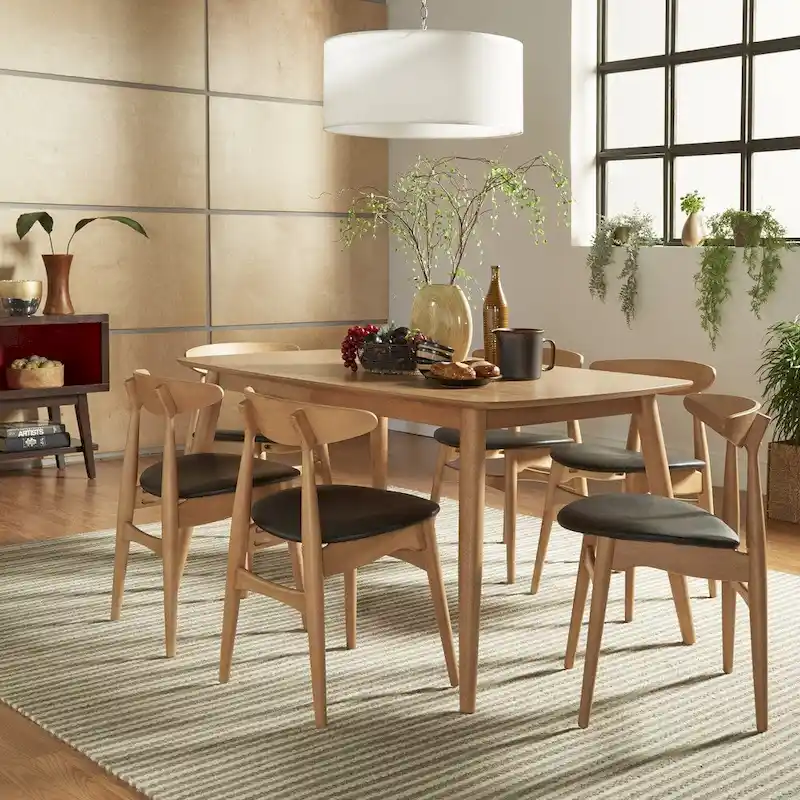 Ensemble de salle à manger conique en chêne danois norvégien par iNSPIRE Q Modern