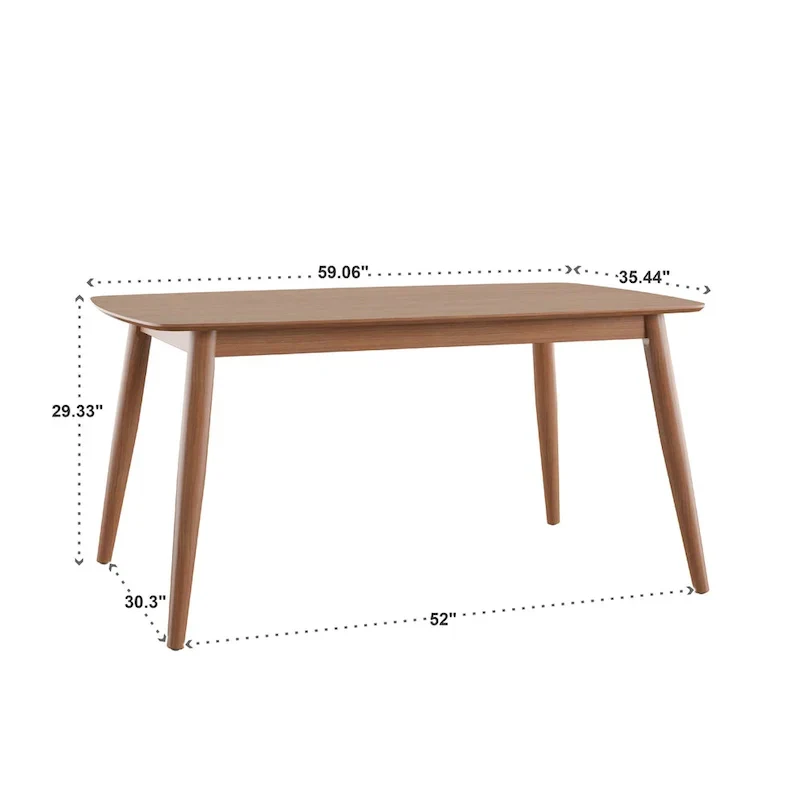 Ensemble de salle à manger conique en chêne danois norvégien par iNSPIRE Q Modern