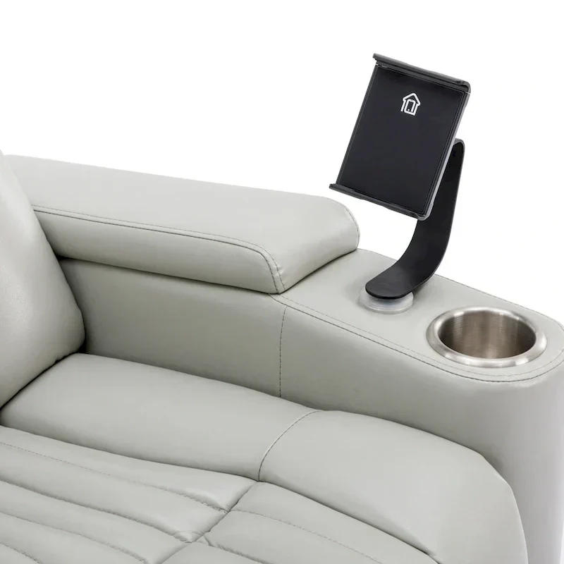 Fauteuil inclinable motorisé de cinéma maison multifonctionnel pivotant à 270°