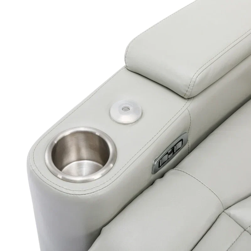 Fauteuil inclinable motorisé de cinéma maison multifonctionnel pivotant à 270°